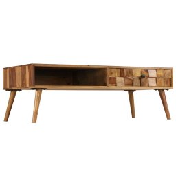 vidaXL Salontafel 110x50x37 cm acaciahout met honing afwerking