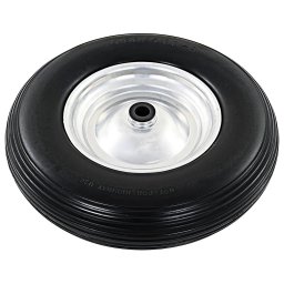 vidaXL Kruiwagenwiel met as 4,00-8 390 mm massief PU