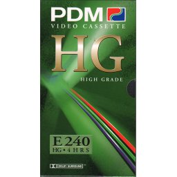PDM VHS videoband E240 High Grade 1 band Dolby Surround