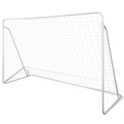 vidaXL Voetbalgoals 2 st 240x90x150 cm staal