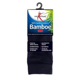 Lucovitaal Bamboe Sokken Blauw 35-38