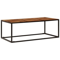 vidaXL Salontafel 110x60x40 cm massief acaciahout en staal