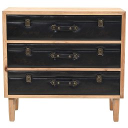 vidaXL Ladekast 80x36x75 cm massief vurenhout