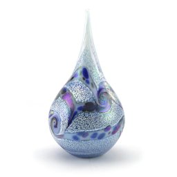 Grote Kristalglazen Traan Urn Elan Oceanblue (1.6 liter)