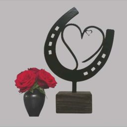 Mini Paarden Urn Hart Hoefijzer (0.015 liter)