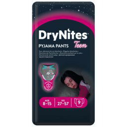 Huggies Luiers drynites girl 8-15 jaar 9 stuks