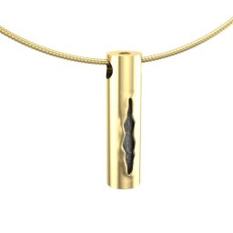 Gouden Buisvormige Haarlok of Ashanger