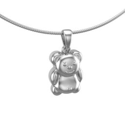 Zilveren Assieraad Teddybeer