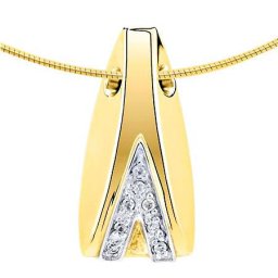 Assieraad Gouden Mossel met 8 Diamantjes