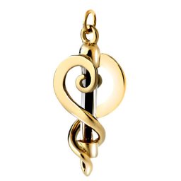 Gouden Fantasy Haarlok of Ashanger met Buisje
