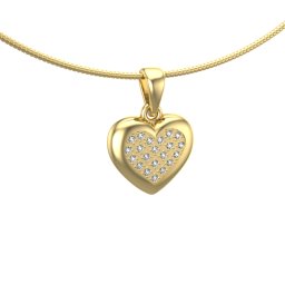 Ashanger Hart Bicolor Goud, 21 Edelsteentjes