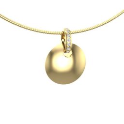 Gouden Ashanger Bol, 8 Edelsteentjes in Hangoog
