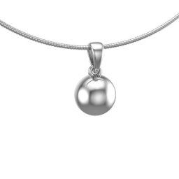 Zilver Ashanger Rond Bolletje
