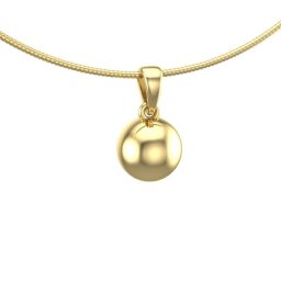 Gouden Ashanger Rond Bolletje