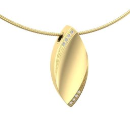 Ashanger Gouden Vlam met 8 Diamantjes