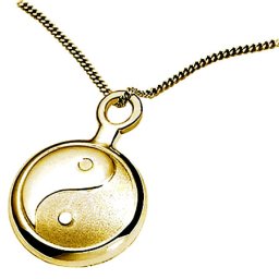 Kleinere Gouden Ashanger Yin Yang