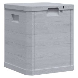 vidaXL Opbergbox voor in de tuin 90 L lichtgrijs