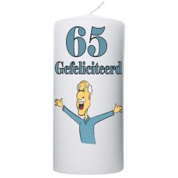 Verjaardagskaars 65 jaar voor een heer