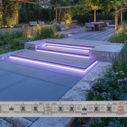 6 meter RGB led strip voor buiten losse strip