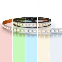 1 meter RGBWW led strip pro met 96 leds - losse strip