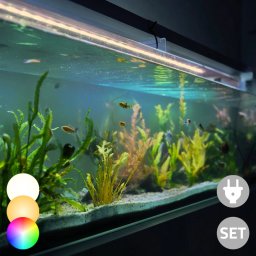 RGB led strip 2 enkele kleur strip: 50 - 70 cm complete set