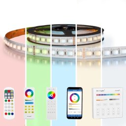 3 meter RGBWW led strip pro met 288 leds - complete set