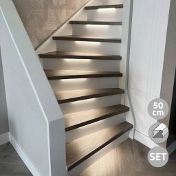 Trapverlichting led strip helder wit 50 cm - complete set inclusief profiel