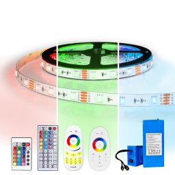Led strip op batterij RGB premium complete set 2 meter