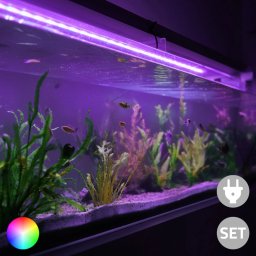 2 x RGB led strip: 50 - 70 cm complete set