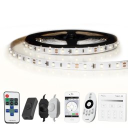 4 meter - 240 leds complete led strip set helder wit