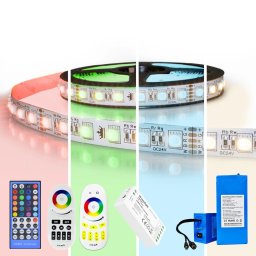 Led strip op batterij RGBW premium complete set 2 meter