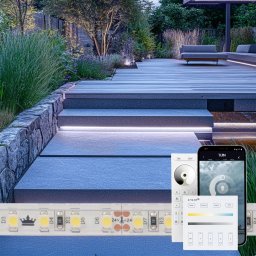 10 meter daglicht wit led strip voor buiten complete set