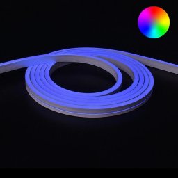 RGB neon led flex maxi recht 6 meter - losse strip