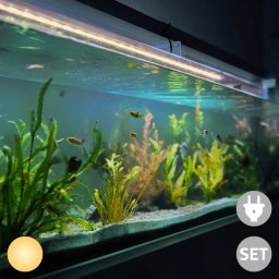 70 t/m 100 cm - warm wit complete set aquarium led strip