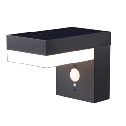 Solar wandlamp oslo warm wit licht met bewegingssensor