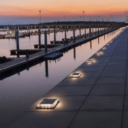 Solar grondspot square op zonne energie