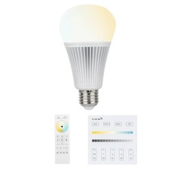 Dual White LED lamp set met afstandsbediening 9W E27