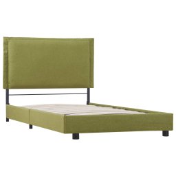 vidaXL Bedframe stof groen 90x200 cm