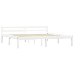 vidaXL Bedframe massief grenenhout wit 160x200 cm