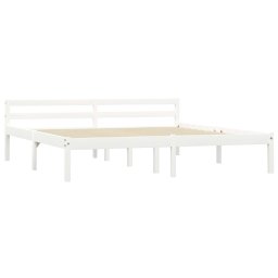 vidaXL Bedframe massief grenenhout wit 180x200 cm