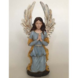 Handbeschilderd Art Angel Asbeeld Knielende Engel Bruin (2.5 liter)