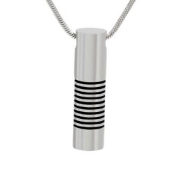 Assieraad Buisje Zwarte Banen, inclusief Collier