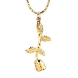 Assieraad Hangende Roos Goud, inclusief Slangencollier