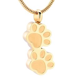 Assieraad Pootafdrukken Goud, inclusief Collier