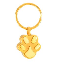 Sleutelhanger met Asbestemming Pootje Goud