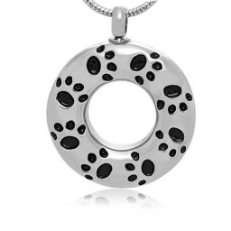 RVS Ashanger Donut Pootjes, inclusief Collier