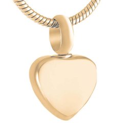 RVS Ashanger Hartje Goud, inclusief Collier