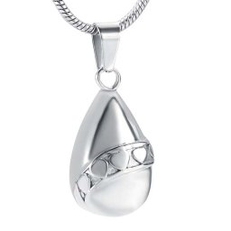 RVS Ashanger Traan Hartjesband, inclusief Collier