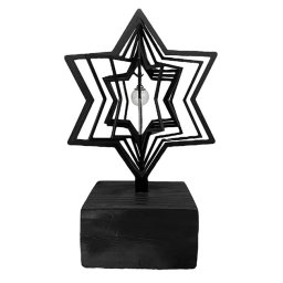 3D Ashanger Urn Ster met Asbol en AsBuisje (0.015 liter)