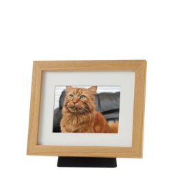 Kleine Dierenurn met Eikenhouten Fotolijst (0.6 liter)